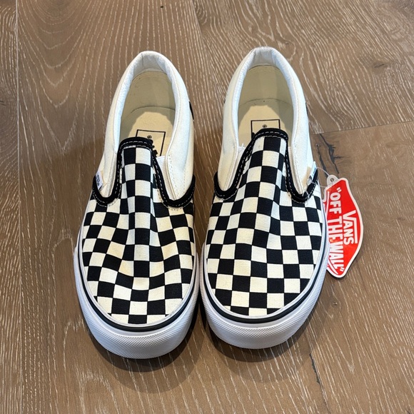 Vans Shoes - Vans Kids Black and White Checkered Slip-On Sneakers